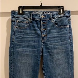 AE Hi-Rise Crop Flare Super Stretch X size 10